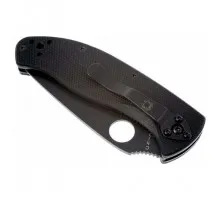 Ніж складний Spyderco Tenacious Black Blade (C122GBBKP)