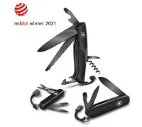 Складной нож Victorinox RANGERGRIP 55 Onyx Black 130мм/3сл/12функ/черн /lock/штоп/пила