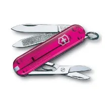 Ніж Victorinox CLASSIC рожевий напівпрозорий 0.6203.T5