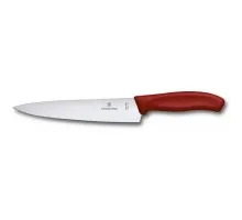 Кухонний ніж Victorinox SwissClassic Carving 19см з червон. ручкою (блістер)