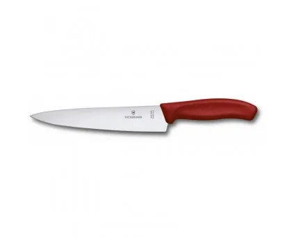 Кухонний ніж Victorinox SwissClassic Carving 19см з червон. ручкою (блістер)