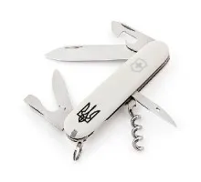 Ніж Victorinox Spartan Ukraine 1.3603.7R1 тризуб білий (бонусний)