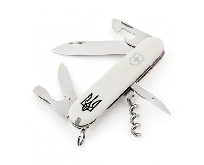 Ніж Victorinox Spartan Ukraine 1.3603.7R1 тризуб білий (бонусний) Ніж Victorinox Spartan Ukraine 1.3603.7R1 тризуб білий (бонусний)
