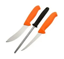 Набір Morakniv Hunting Set Orange 2 Knives + Sharpener (12098)