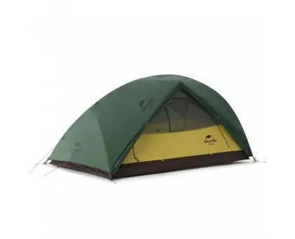 Намет надлегкий двомісний з футпринтом Naturehike Star-River 2 Updated NH17T012-T, 210T, темно-зелений