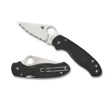 Ніж складний Spyderco Para 3 FRN, серрейтор (C223SBK)