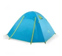 Намет тримісний Naturehike P-Series NH18Z033-P 210T/65D, блакитний