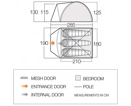 Намет Vango Tay 300 Treetops (TERTAY T15165)