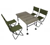 Комплект меблів складний Novator SET-2 (100х60 стіл, 4-ри стільці, чохол)