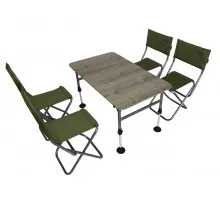Комплект меблів складний Novator SET-2 (100х60 стіл, 4-ри стільці, чохол)
