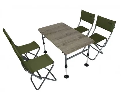 Комплект меблів складний Novator SET-2 (100х60 стіл, 4-ри стільці, чохол) Комплект меблів складний Novator SET-2 (100х60 стіл, 4-ри стільці, чохол)