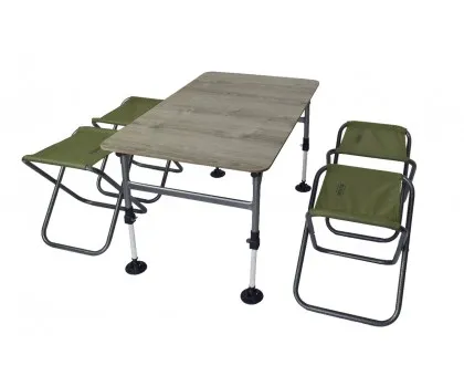 Комплект меблів складний Novator SET-4 (100х60 стіл, 4-ри стільці, чохол) Комплект меблів складний Novator SET-4 (100х60 стіл, 4-ри стільці, чохол)