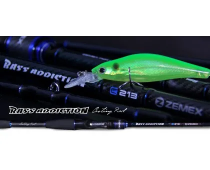 Спінінг Zemex Bass Addiction Casting 702M (2,13м 5,0-25,0гр) Спінінг Zemex Bass Addiction Casting 702M (2,13м 5,0-25,0гр)
