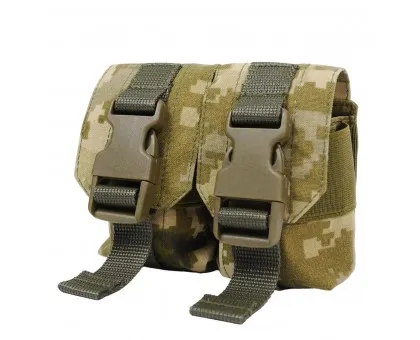 Тактичний підсумок під 2 гранати KIBORG GU Double Mag Pouch Pixel Тактичний підсумок під 2 гранати KIBORG GU Double Mag Pouch Pixel