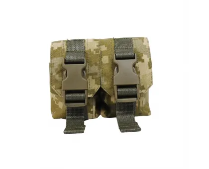 Тактичний підсумок під 2 гранати KIBORG GU Double Mag Pouch Pixel Тактичний підсумок під 2 гранати KIBORG GU Double Mag Pouch Pixel