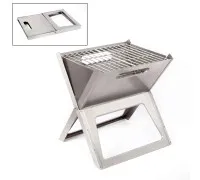 Гриль вугільний Bo-Camp Notebook/Fire Basket Compact Silver (8108347)