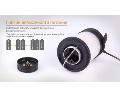 Ліхтар кемпінговий Fenix CL30R сірий Ліхтар кемпінговий Fenix CL30R сірий