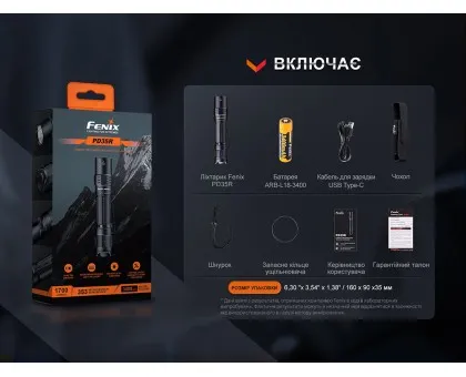 Ліхтар тактичний акумуляторний Fenix PD35R Ліхтар тактичний акумуляторний Fenix PD35R