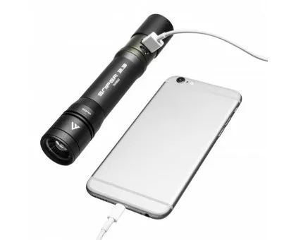 Ліхтар тактичний Mactronic Sniper 3.3 (1000 Lm) Focus Powerbank USB Rechargeable (THH0063)