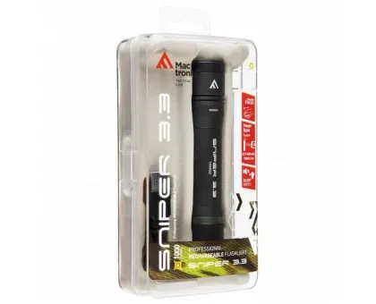Ліхтар тактичний Mactronic Sniper 3.3 (1000 Lm) Focus Powerbank USB Rechargeable (THH0063)