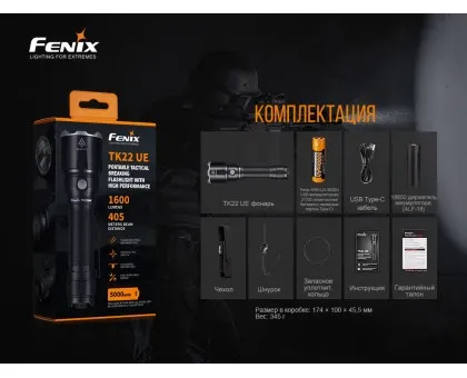 Ліхтар ручний Fenix TK22UE