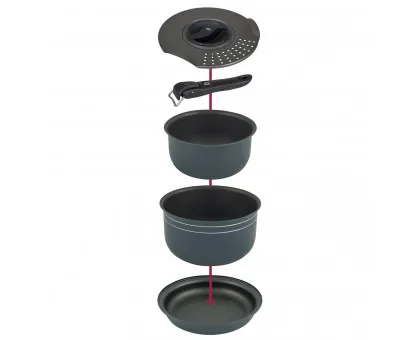 Набір посуду Bo-Camp Trekking 5 Pieces Anthracite (2300351) Набір посуду Bo-Camp Trekking 5 Pieces Anthracite (2300351)