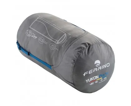 Спальний мішок Ferrino Yukon Plus/+4°C Blue/Grey Left (86357IBBS) Спальний мішок Ferrino Yukon Plus/+4°C Blue/Grey Left (86357IBBS)