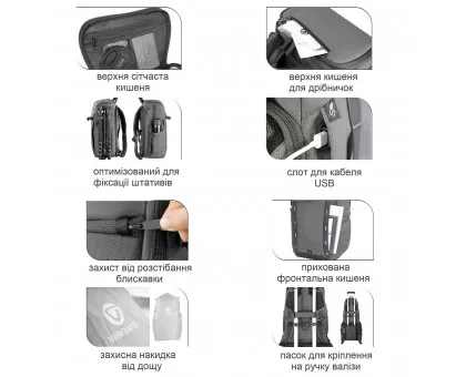 Рюкзак Vanguard VEO Adaptor R48 Gray (VEO Adaptor R48 GY) Рюкзак Vanguard VEO Adaptor R48 Gray (VEO Adaptor R48 GY)